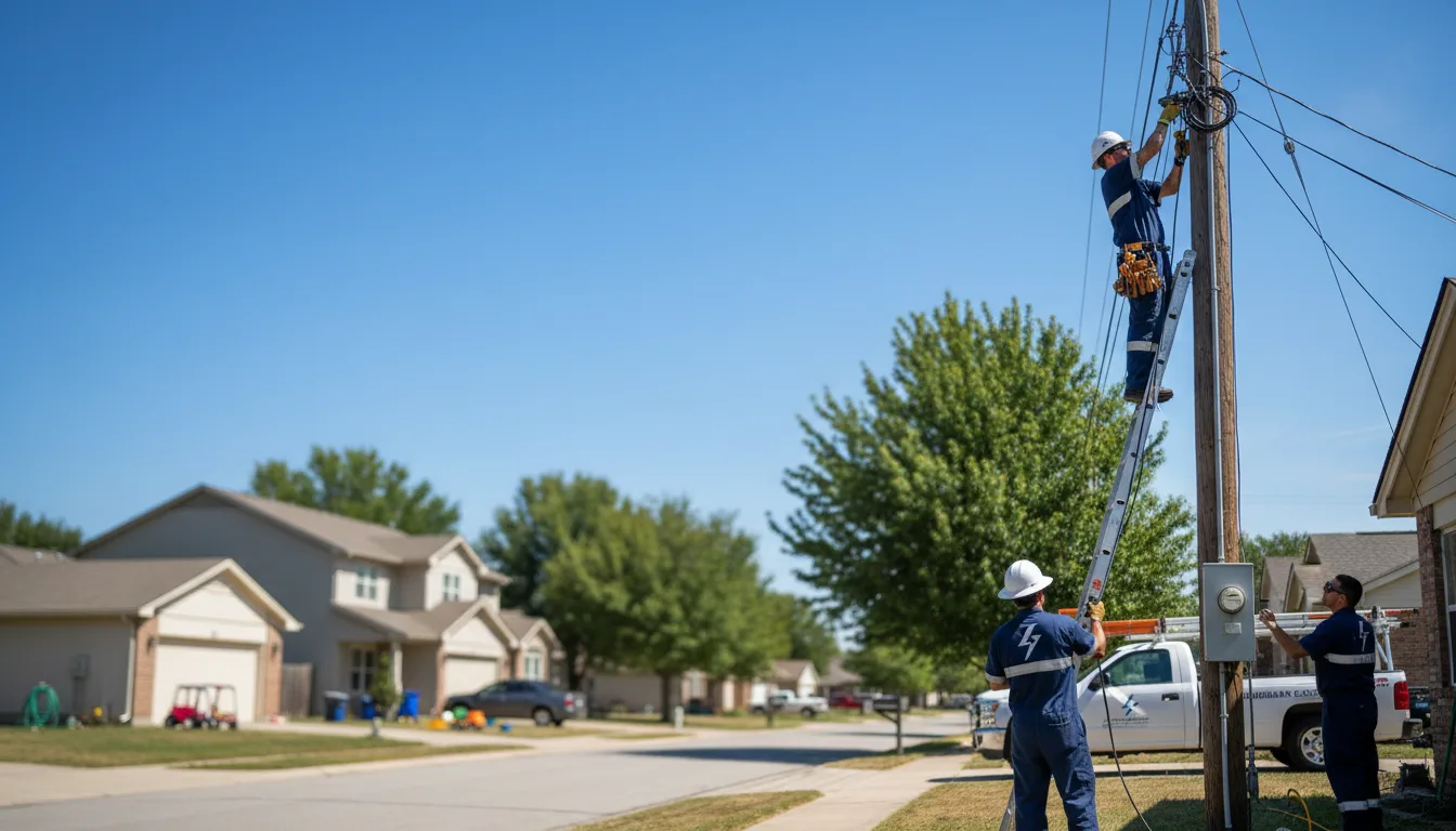 Residential electrician providing installation services in Alma, IL